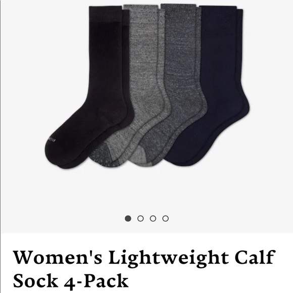 Bombas Accessories - Women’s Lightweight Calf Sock- Dark Multi 4-Pack